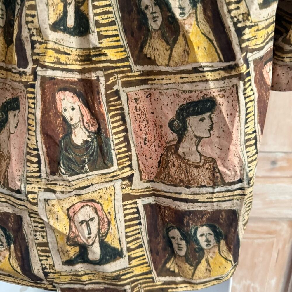 Burberry Off the Shoulder Faces Shirt Top Women’s 8 - Picture 6 of 14